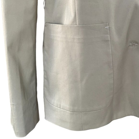 Elie Tahari Embroider Preppy Blazer Tan Neutral Professional Business Office-14 - Picture 4 of 16